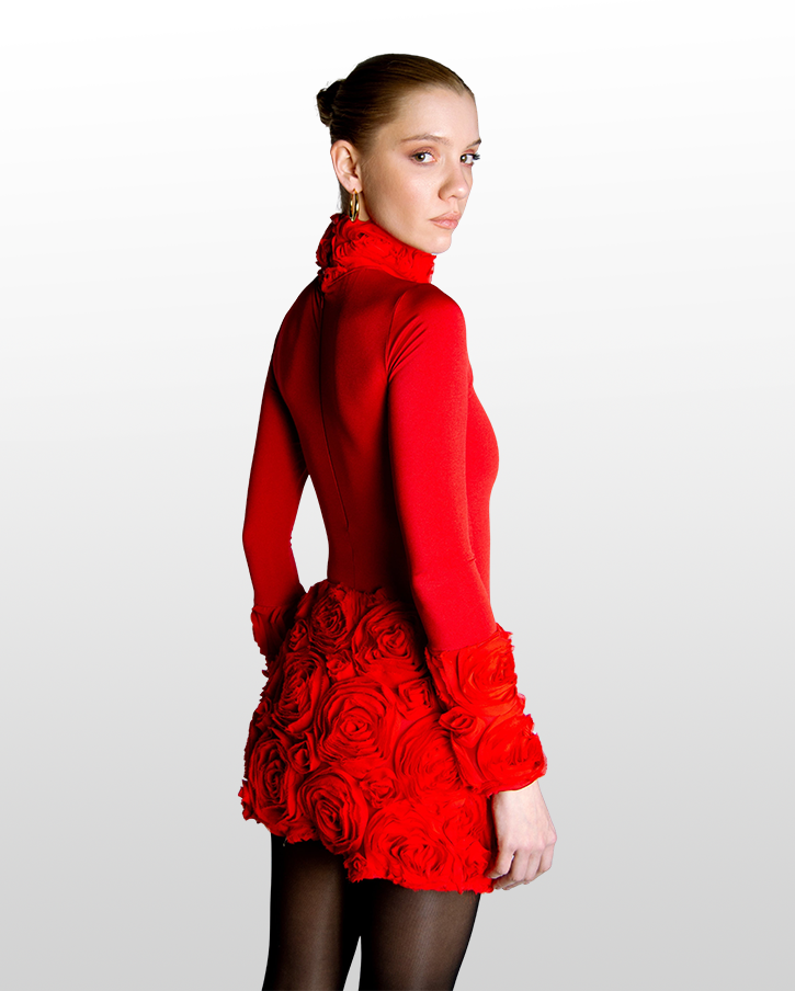 Eros Top in Rose Rouge