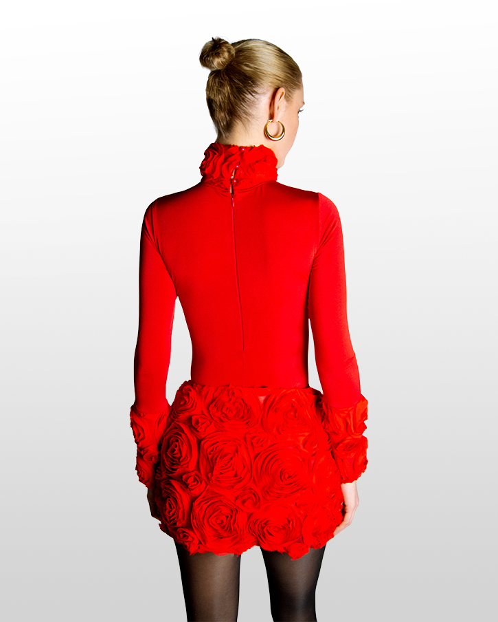 Second image of Kali Skirt in Rose Rouge